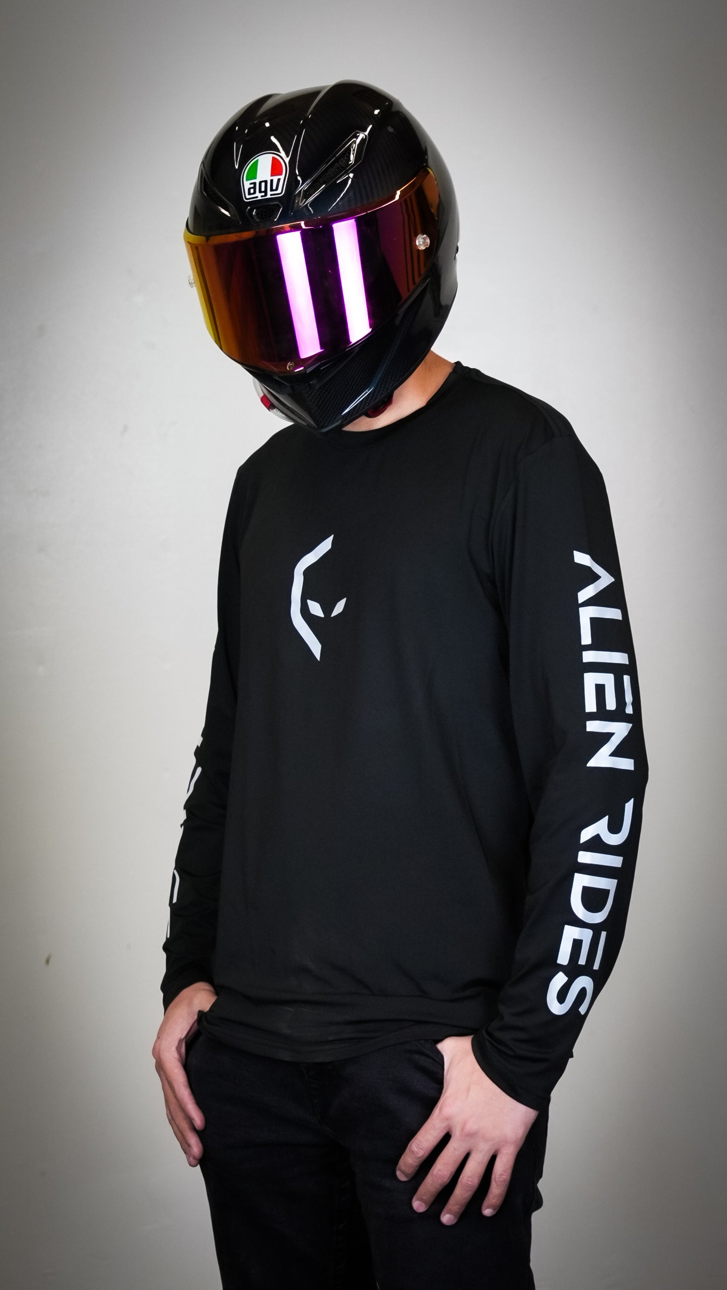 Alien Rides Reflective Long Sleeve Shirt