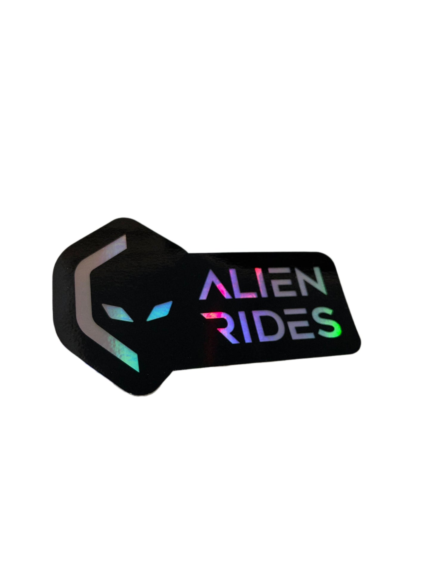 Alien Rides Reflective Sticker